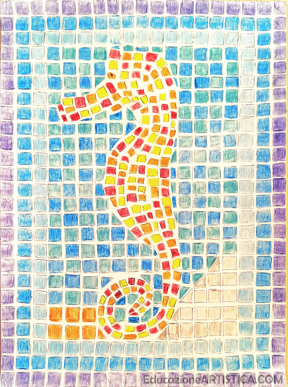 Mosaico con tre tecniche. - Educazione Artistica .COM